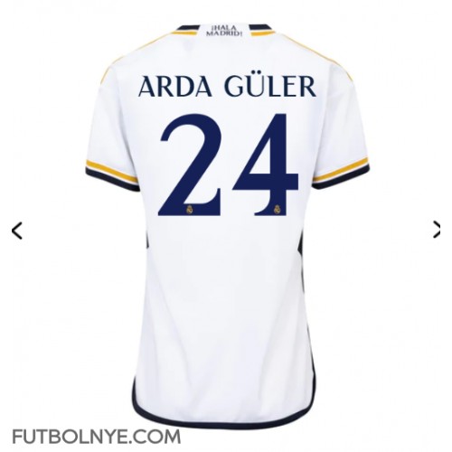 Camiseta Real Madrid Arda Guler #24 Primera Equipación para mujer 2023-24 manga corta